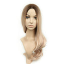 Ash Blonde High Density Temperature Synthetic Wig For Black/White Women Glu