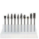 10pcs 1/8" CED 6mm Tungsten Carbide Cutter Rotary Burr Set CNC Engraving To
