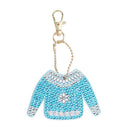 5pcs Special Shaped Full Drill Diamond Painting Christmas Keychains Women Girls