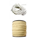 100% Cotton Bleached&Natural White Rope Cord DIY Beading Package Decorating