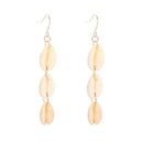 Creative Shell Dangle Ear Hook Elegant Women Long Drop Earrings Jewelry