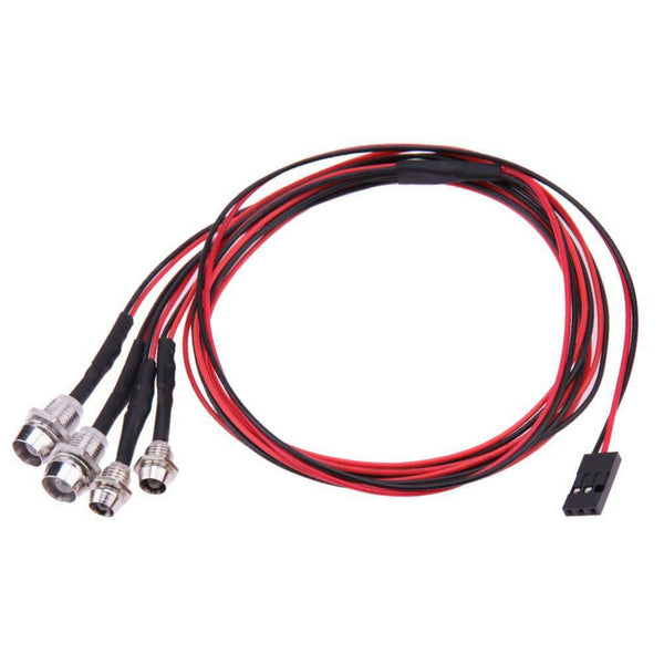 RC Car 4 LEDs Light White Red Lamp Truck Part Replacement for TRAXXAS HSP #gib