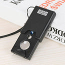 30x 45x 60x LED Lighted UV Magnifier Loupe Loop Jewelery Magnifying Glass FTE