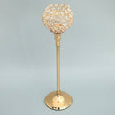 48cm Globe Pillar Flameless Candle Tea Light Holder Wedding Table Decor Glod