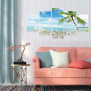 5pcs 5D DIY Full Drill Diamond Painting Beach Cross Stitch Mosaic Craft Kit