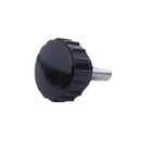 10pcs 6x15mm Male Threaded 22mm Dia Plastic Thumb Screw Knurled Knob