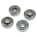 4 Pieces Wheelchair Front Caster Wheel Bearings Shielded for Smoother Ride
