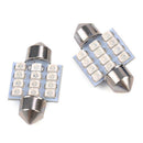 13Pc LED Lights Interior Package Kit Pure Blue For Dome License Plate Lamp Bulb