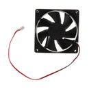 80mm Case Fan 12V DC PC CPU Computer Cooling Fan 2Wire 2Pin 8025 Black