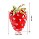 Cute Strawberry Corsage Banquet Decoration Women Scarf Brooch Pins Jewelry Gi 3C