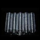 10 pcs 19 mm Clear Round Cases Coin Storage Capsules Holder Round Plastic KES