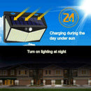 LED Solar Power PIR Motion Sensor Wall Light Outdoor Garden Home Lamp Secur D5D6