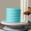 3Pcs Cake Decorating Comb Icing Smoother Scraper Pastry Baking DIY Newest Useful