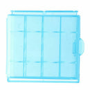Pack of 4 PCS AA / AAA Battery Storage Hard Case Box-Blue