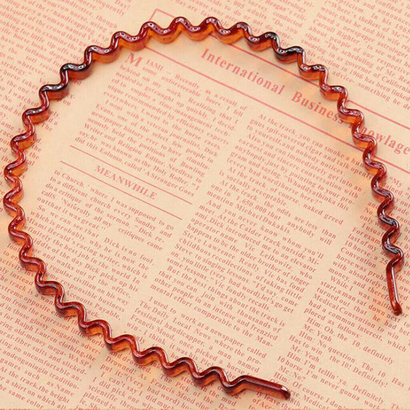 3 Pieces Unisex Wavy Headband Aliceband for Make Up Costume Accessories