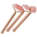 Double Heads Facial Massage Roller Jade Stone Body Skin Relaxation Lifting Tool