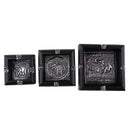 Thailand Style Wood Cigar Ashtray Tobacco Ash Tray for Patio/Outdoor/Indoor -