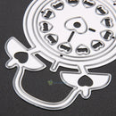 Metal Clock DIY Scrapbooking Album Paper Card Diary Hand Craft Stencil Decor