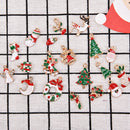 19 pcs Metal Alloy Mixed Christmas Charms Set Jewellery Pendants Decor Well FT