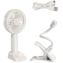Mini Portable Handheld Fan 3 Speeds Rechargeable Fan Led Night Lights Deskt