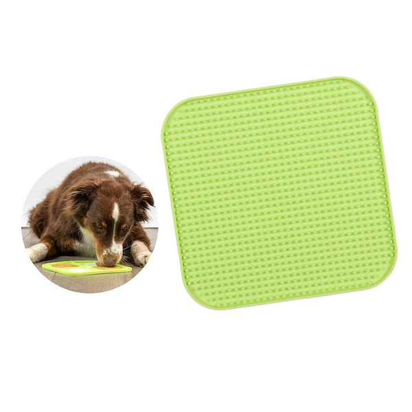 Dog Lick Mat Fun Alternative to Slow Feeder Dog Bowl Snuffle Mat Green B