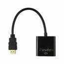 Fasdga HDMI to VGA converter adapter + 3.5 mm audio jack full HD 1080P blackV6U4