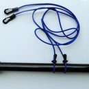 2 Pieces 120cm Kayak Paddle Leash Safety Fishing Rod Holder Blue+Red Safety