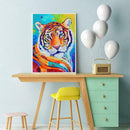 5D DIY Full Drill Diamond Painting Tiger Cross Stitch Embroidery Mosaic Kit