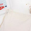Canvas Drawstring Tote Bag Storage Backpack Solid Color Gym Pe Sports Sack