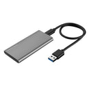 For Windows 7/8/10 MSATA SSD Case USB 3.0 6Gbps Hard Disk Enclosure Box