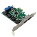 PCI-E  Extension Card with Internal 19Pin Port And Dual USB 3.0 Ports