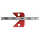 45 Degree Scriber Round Center Line Drawing Ruler Gauge Carpentry Layout To
