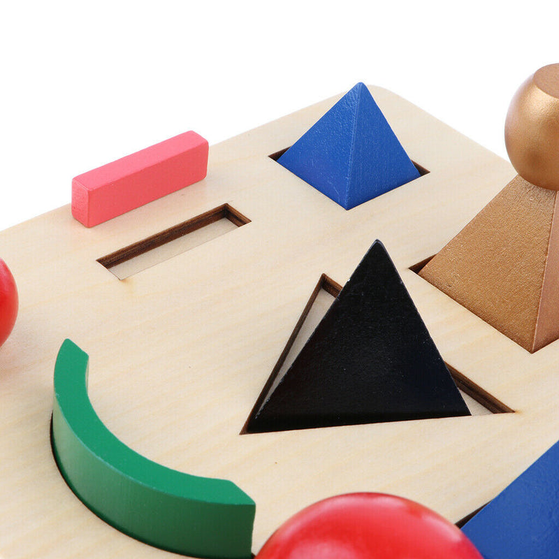 Montessori Solid Grammar Symbols with Base, 10pcs/set Learning and Education