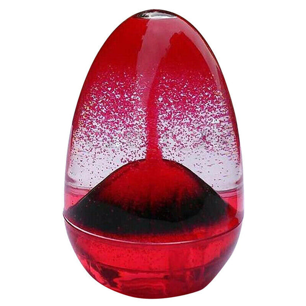 Egg Sand Clock Liquid Oil Glass Sandglass Hourglass Timer Home Decor Relax  K7A6