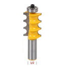 2PCS 1/2" Shank Bead&Triple Router Bit Cutters for Woodworking Cutter Tools
