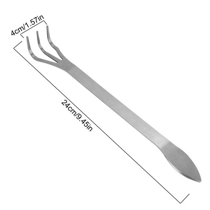 Bonsai Tools 3-Prong Stainless Steel Root Rake Kit with Ergonomic Handle fo