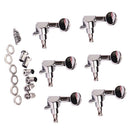 6 Pieces Metal Electric Guitar Tuning Pegs Keys 6R