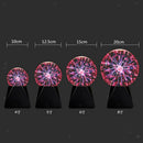 6" Glass Nebula Plasma Ball Sphere Globe Lamp Touch Motion Disco Party Light