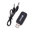3.5mm Stereo Audio Music Speaker Receiver Adapter Dongle USB Bluetooth Wire SN9F