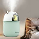 300ML Air Humidifier Cute Mouse Cool Mist Maker with Romantic Light (Green) A