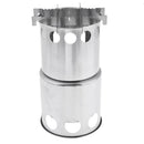 Hiking Wide Open Camping Stove Stainless Steel Backpacking Stove Wood