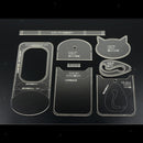 8pcs Acrylic Clear Leather DIY Craft Pattern Template Leathercrafts Supplies