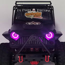LED Headlamps for 1/10 RC Crawler Car SCX10 TRX4 D90 Jeep Wrangler Accessory