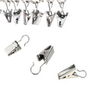 10PCS Stainless Steel Alligator Curtain Drapery Hook Small Clips Clamps Hanger