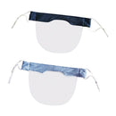 2 Pieces Comfortable Face Cover PVC Durable for Women Men Anti-Spitting