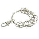 5pcs Large Hoop Ring Keychain Key Rings with Split Ring Keyring Organizer