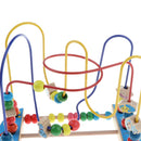 Wooden Space Bead Maze Roller Coaster, Activity Cube Educational Abacus Beads