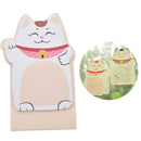 Korean Lucky Cat Beckoning Maneki Neko  Memo Bookmark Sticky NotesOZ