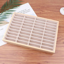 Fashion Solid Bamboo Wood Jewelry Display Tray Earrings, Pendant, Bangle, B
