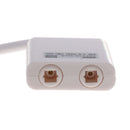 Digital Toslink Optical Fiber Audio 1 to 2 Female Cable Splitter Adapter